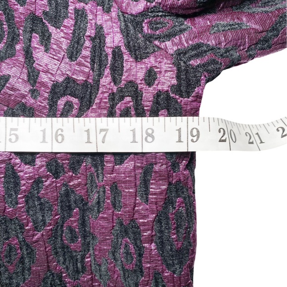 Lavender & Honey Women's Purple and Black Leopard Print Cropped Jacket - Picture 10 of 12